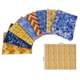 thumbnail image 5 of Soimoi 8 Pc Fat Quarter Bundle,Asian BatikPrint 18"x 22"DIY Patchwork-100% CottonPre-Cut Quilting Fabric Mustard, Brown, Blues, 5 of 7