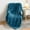 Blue#2, variant on Jacquard Flannel Blanket | Soft Plush Sofa & Bed Throw | 100x70cm Winter Quilt for Office & Home Use | Gray Coffee Blue Green Khaki Pink Color Options