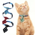 thumbnail image 5 of Adjustable Dot Print Cat Dog Collar - Anti-break with Bell, Safety Belt - British Style Walking Pet Collar, 5 of 8