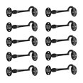thumbnail image 1 of 10 Cabin Hook Eye Shed Gate Door Latch Locker Holder 4" Iron, 1 of 2