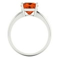 thumbnail image 4 of 2.5 ct Cushion Cut Simulated Red Diamond Solitaire Engagement Ring for Women in 18K White Gold, 4 of 5
