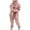 Pink, variant on Gyujnb 2 Piece Women's Hooded Sweatsuits Set Winter Long Sleeve Long Pants, Thick Warm Loose Fit, Comfortable Stretchy for Cold Day Casual Wear,Size:M