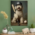 thumbnail image 2 of Komondor Dog Stretched Canvas Size 8x12 – Sports Dog, Perfect for Animal Lovers, Komondor Dog Canvas, Baseball Canvas Size Wall Art, 2 of 5
