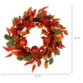 thumbnail image 5 of Leaves and Apples Wreath, Multicolor, 24", Fall by Way To Celebrate, 5 of 5