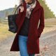 thumbnail image 1 of Abrigo informal de manga larga sin capucha para mujer, chaqueta y abrigo de lana gruesa, cuello alto, forro interior, bolsillo, cruzado, estilo Mao, 1 of 6