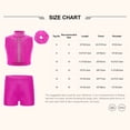 thumbnail image 3 of Haitryli Gymnastics Leotards for Girls Dance Outfits Rhinestones Athletic Crop Top with Shorts Activewear Set Dusty Pink 6, 3 of 3