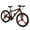 Black+Red, variant on SPPTTY 26" Mountain Bike,Full-Suspension 21 Speed Drivetrain, Disc Brakes,Bicycle for Men Women Green