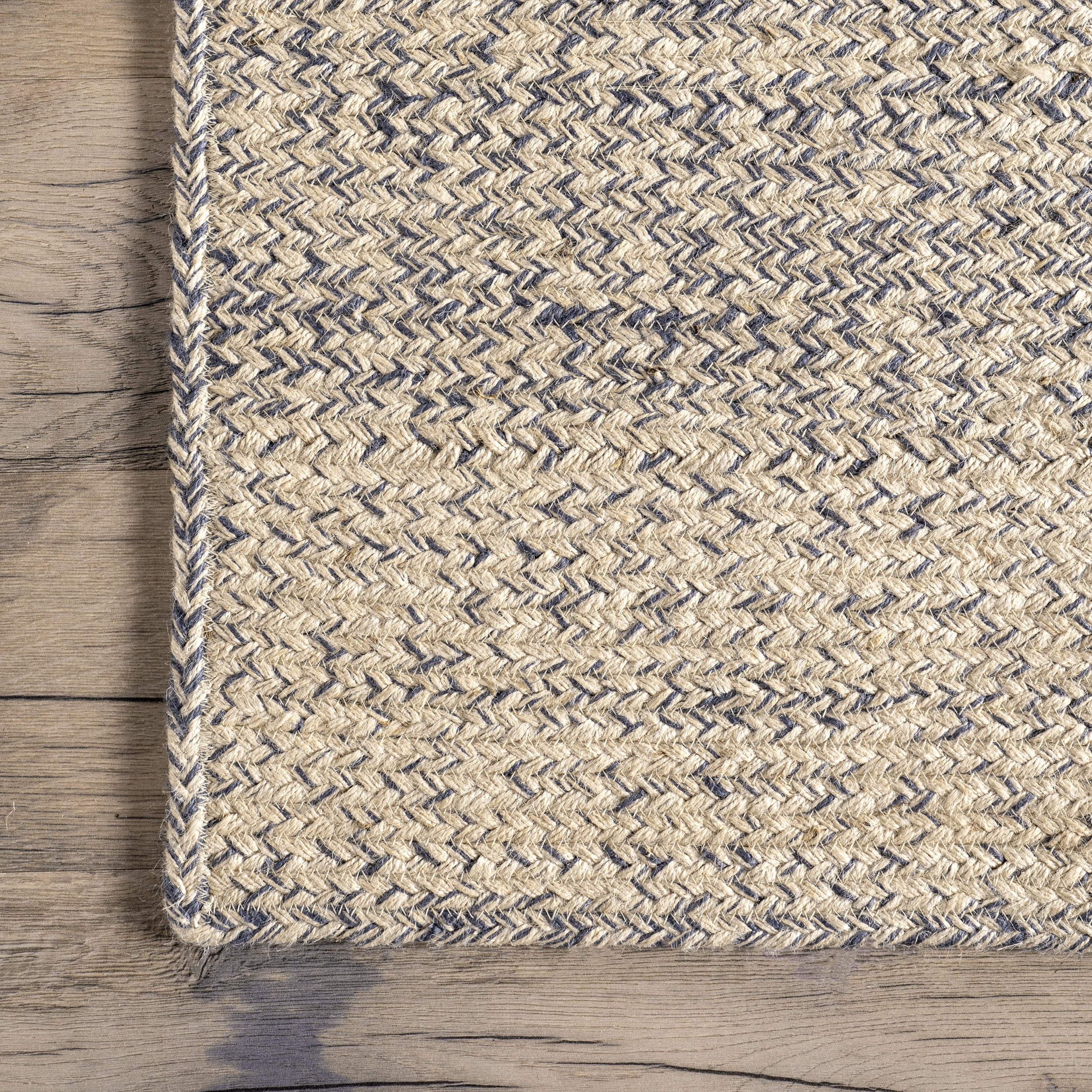 nuLOOM Alvinia Ombre Flatweave Jute Area Rug, 5' x 8', Gray