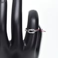 thumbnail image 3 of SS DESIGNS The Love Knot Promise Ring Oxizide Finish Sterling Silver Engagement Anniversay Gift Ideas Ring Hers Simple Wedding Bridal Bride Band, 3 of 3