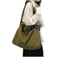 thumbnail image 3 of breaise Canvas Messenger Bag Large Hobo Bag Crossbody Shoulder Bag Drawstring Tote Bag for Women and Men, 3 of 6