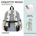 thumbnail image 5 of Tractor and Hay White Pattern Backpack for School, Cute School Bag with Adjustable Shoulder Straps and Padded Back, 13.4"x11"x4.7", 5 of 5