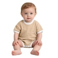 thumbnail image 4 of Baby Newborn Soft Bodysuit Short Sleeve Crewneck Onesie Infant Unisex Summer Comfy Breathable Loungewear Outfits Yellow 3-6 Months, 4 of 6