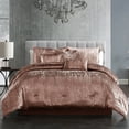 Turin 7 Piece Comforter Set Black King Riverbrook Home Turin Crinkled