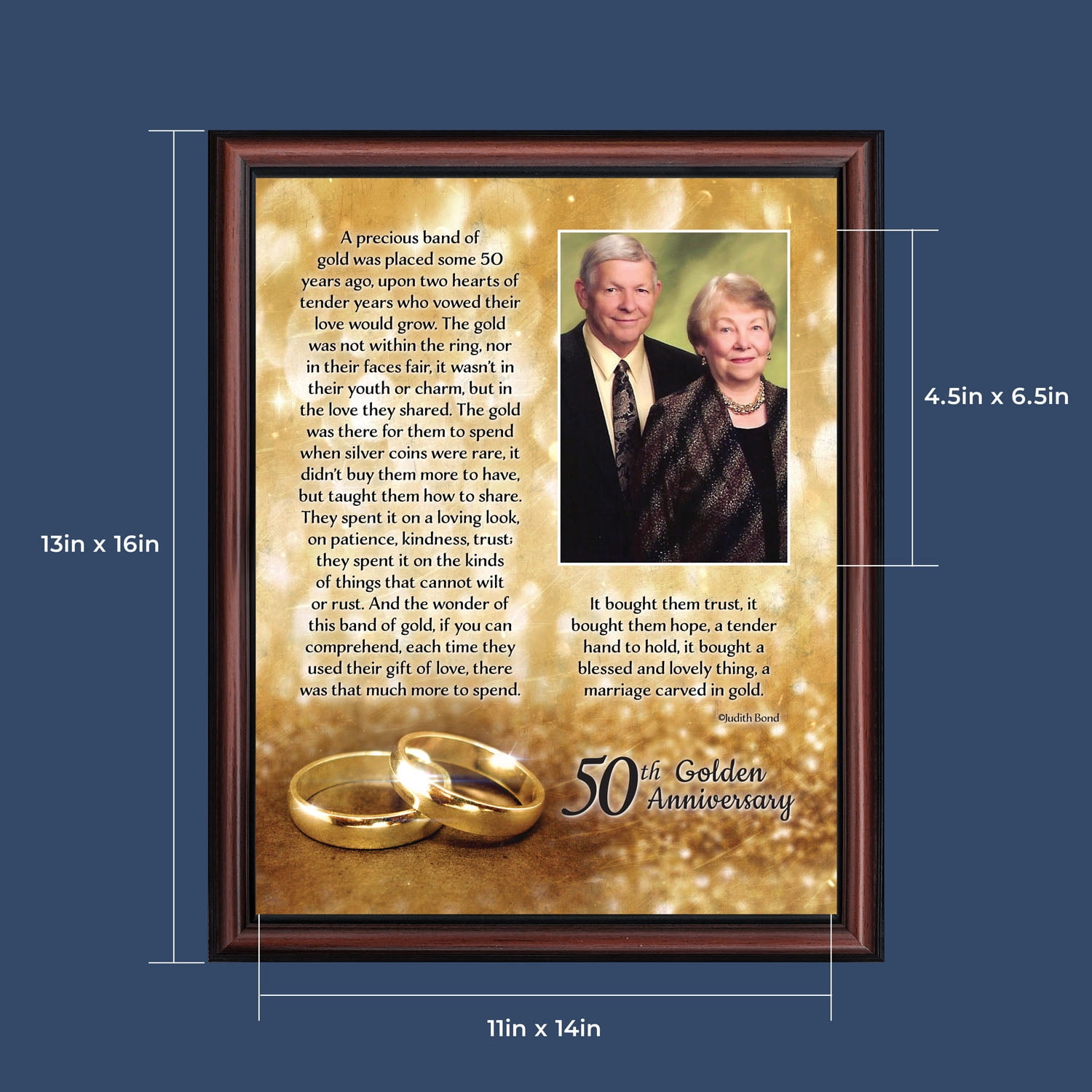 Amazon.com - Yakucho Wedding Gifts for Couples, Anniversary for Parents,  50th Anniversary Picture Clip Frame, Gifts for Couple 50th Anniversary,Wife  50th Anniversary Present from Husband (50th)