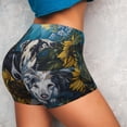 thumbnail image 4 of Balery Sunset Sunflower Dog Printed Workout Shorts for Women Seamless Scrunch Short Gym Yoga Running Sport Active Exercise Fitness Shorts-X-Large, 4 of 8