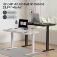 thumbnail image 2 of FlexiSpot 48" W Home Office Height Adjustable Standing Desk White Chipboard Top with USB Charge Ports, Drawer, 2 of 10