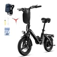 thumbnail image 5 of Bodywel Electric Bike for Adults, Electric Bicycle with 500W Motor, 14" Folding Ebike, 36V 10Ah Battery, 20 Miles Mini E Bikes for Commute, UL2849, 5 of 11