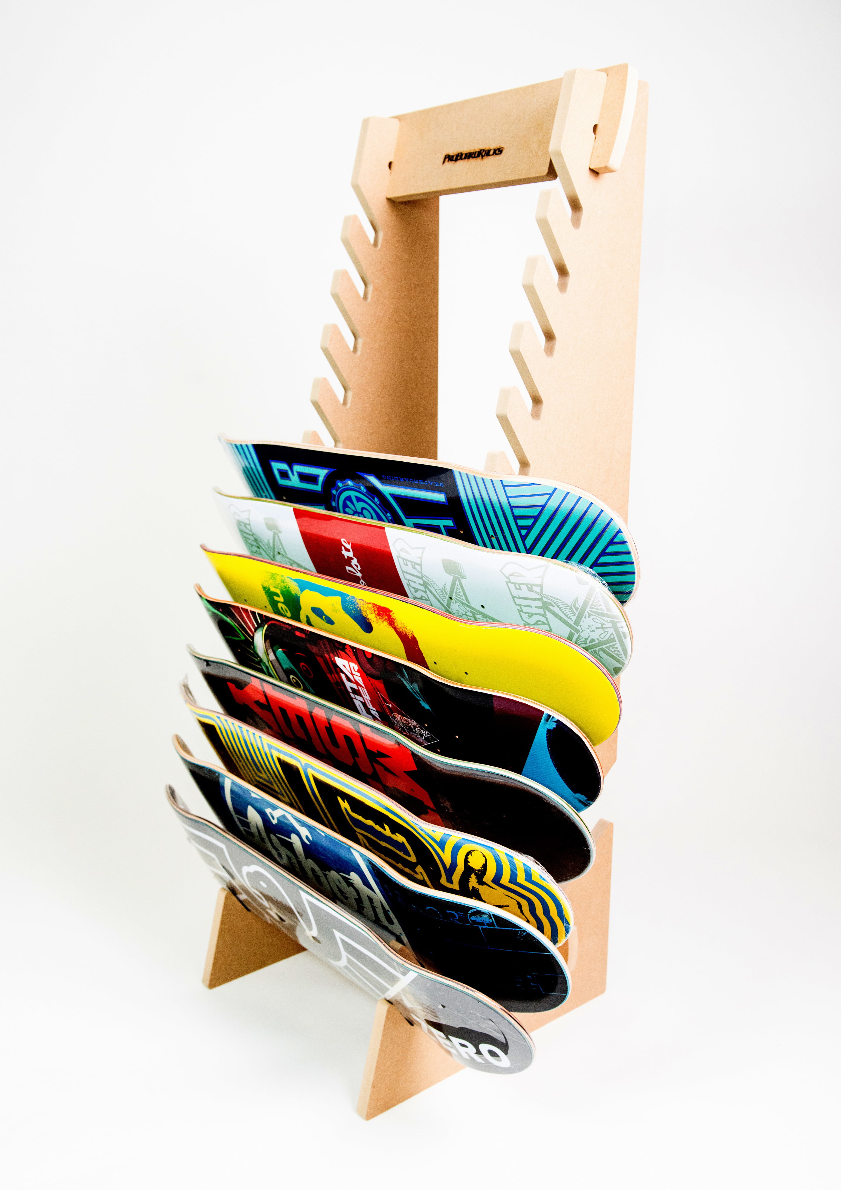 Storage for: Snowboards 6 Level and More Ripsticks Skateboards Skis Premium Freestanding Skateboard Rack Scooters 