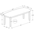 thumbnail image 3 of I Bench  Rectangular    Wood  Dining Room, 3 of 10