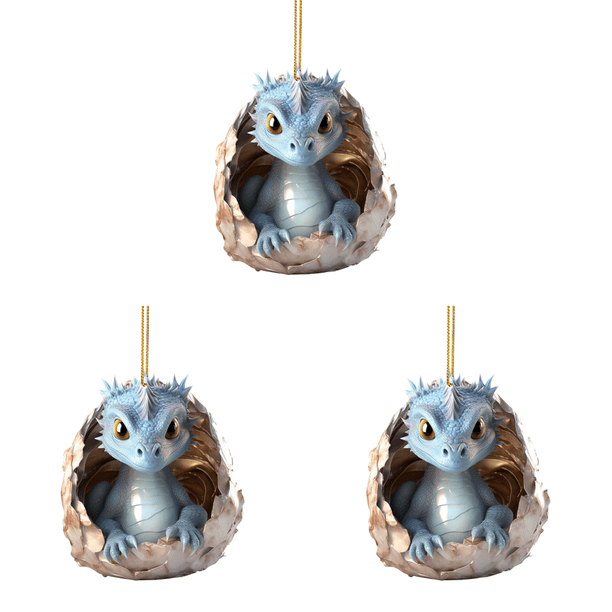 Adornos Colgantes Dragón para Bebé Navidad Recuerdos Fiesta Acrílico (B)