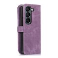 thumbnail image 3 of Crossbody Wallet Case for Samsung Galaxy Z Fold 6 with RFID Blocking Card Slot Holder, Magnetic Flip Folio Purse Case, PU Leather Zipper Handbag with Detachable Lanyard Strap Phone Case,Purple, 3 of 12