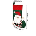 thumbnail image 4 of 3D Christmas Stocking Santa Snowman Reindeer Xmas Character Knitted Applique for Family Holiday Fireplace Mantel Tree Stair Wall Door Christmas Party Decorations by MPOISVA, 4 of 7