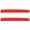 Red, variant on Gieenan 2pcs Quick and Easy 42mm Bone Slotted Electric Guitar Nut Flat Bottom for 6 String Flat Bottoms Repair Tool