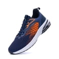 thumbnail image 2 of JOYFON Mens Running Shoes Casual Walking Shoes Air Cushioned Comfortable Tennis Shoes Fashion Sneakers OrangeBlue Size 11.5, 2 of 6