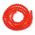 thumbnail image 2 of Imitate Austrian Crystal Frosted Glass Beads Strands Grade AA Faceted Bicone Red 4.5x3.5~4mm Hole: 1mm about 80~85pcs/strand 30~32cm, 2 of 3