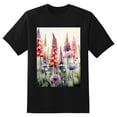 thumbnail image 2 of Plus Size Shirt for Women Black Tops for Women Short Sleeves Shirt for Women Flowers9 T Shirt Crewneck Shirt for Women XL, 2 of 5