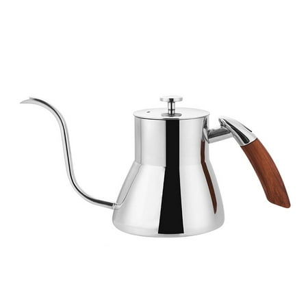 

800MLStainless Steel Long Narrow Spout Coffee Pot Gooseneck Kettle Hand Drip Kettle Pour Over Coffee With lid thermomete