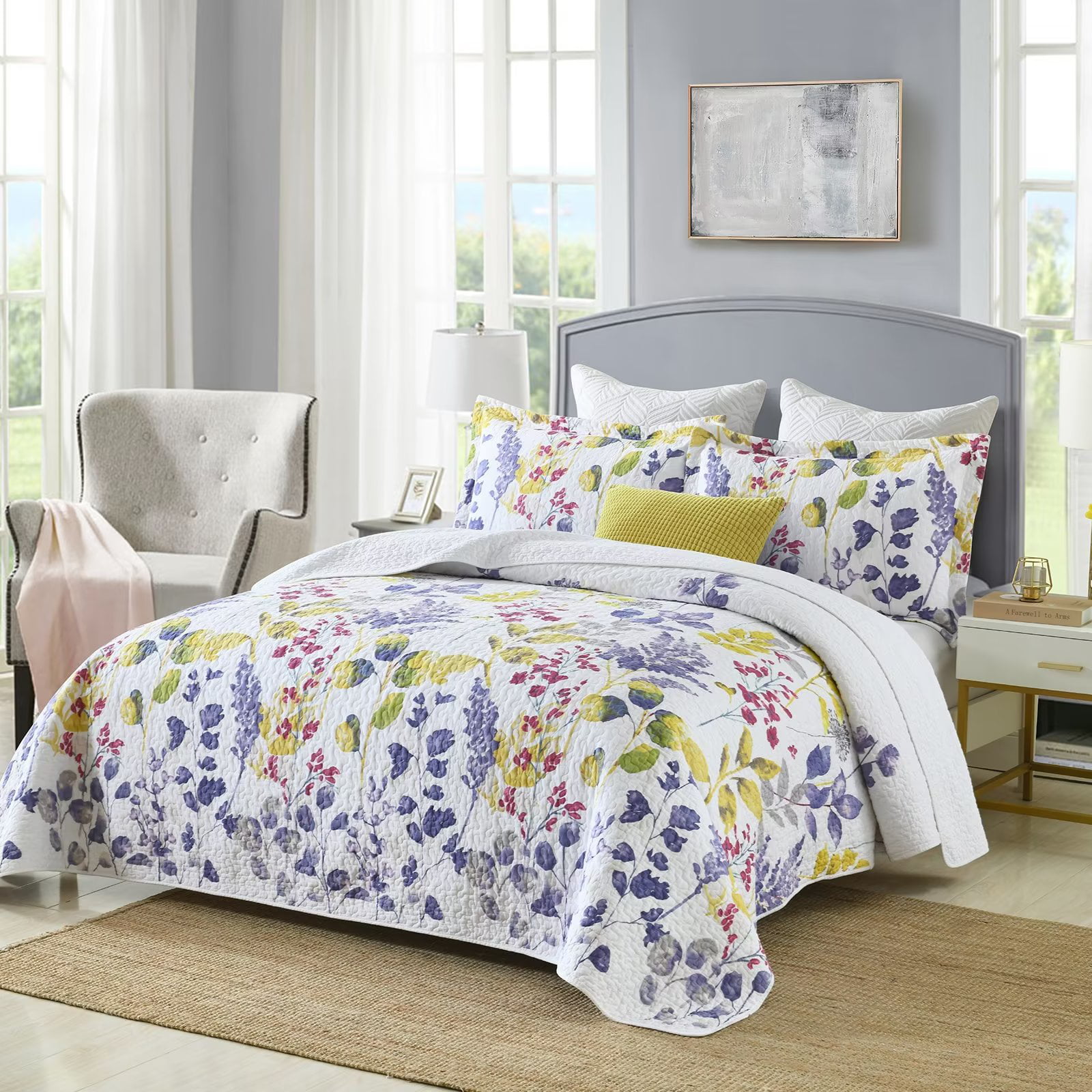 Lightweight Floral Quilt - Cotton - Spring Collection from Apollo Box