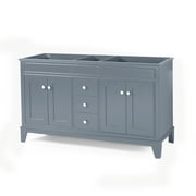 Gina Contemporary 60" Wood Bathroom Vanity (Counter Top Not Included)