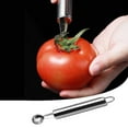 thumbnail image 1 of Drppepioner Dénoyauteur de Fraises et Vide-Tige de Tomate en Acier Inoxydable, 1 of 9