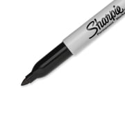 Sharpie Permanent Markers, Fine Point, Black, 12 Count