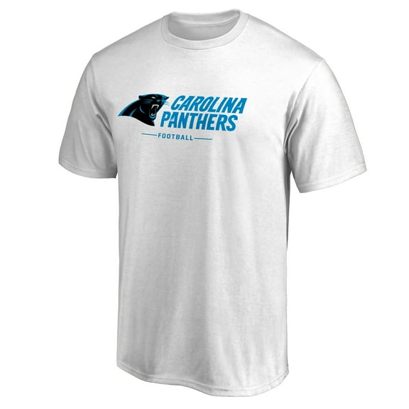Men's White Carolina Panthers Team Lockup T-Shirt