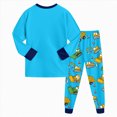 thumbnail image 5 of UAYOTSE baby boys Long Sleeve Top and Pants Snug Fit Spring 2 Piece Pajama Set,Sizes 7-8 Years, 5 of 6