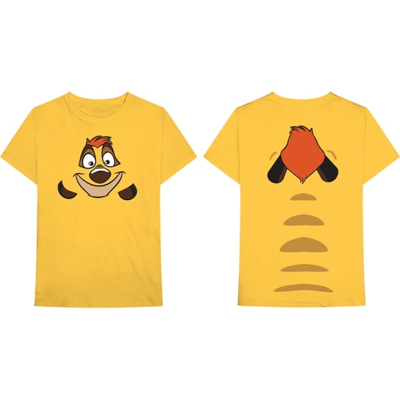 Disney Unisex T-Shirt Lion King Timon (Back Print) (Small)