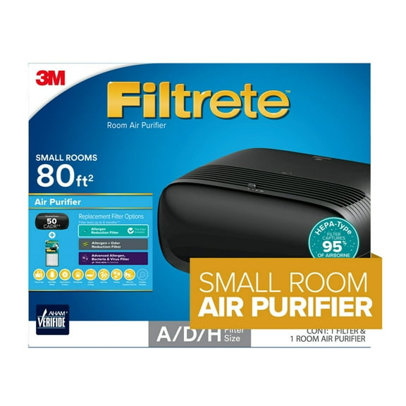 Filtrete by 3M Air Purifier, Small Room, 80 sq. ft.