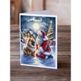 thumbnail image 2 of Chow Chow and Santa Claus Greeting Cards Pack of 8 7 in x 5 in, 2 of 3