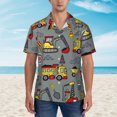 thumbnail image 4 of Balery Men'S Summer Hawaiian Shirts Short-Sleeve Design Name Printed Casual Shirts - Size Name, 4 of 9