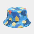 thumbnail image 3 of CoCopeaunts Womens Bucket Hat Fresh Fruit Pattern Reversible Men Fisherman Hat Teen Unisex Travel Sport Sun Protection Basin Hat, 3 of 8