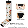thumbnail image 5 of GZHJMY High Elasticity Compression Socks, High Knee Socks Adult Universal Leisure Relieve Fatigue,Christmas Cute Gingerbread Man Travel Daily with Running (1 Pair), 5 of 7