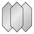 thumbnail image 2 of Kate and Laurel Diaz Stacked Wall Mirror, 28 x 27, Black, Decorative Dimensional Midcentury Modern Wall Decor With Geometric Shape and Symmetrical Design, 2 of 8