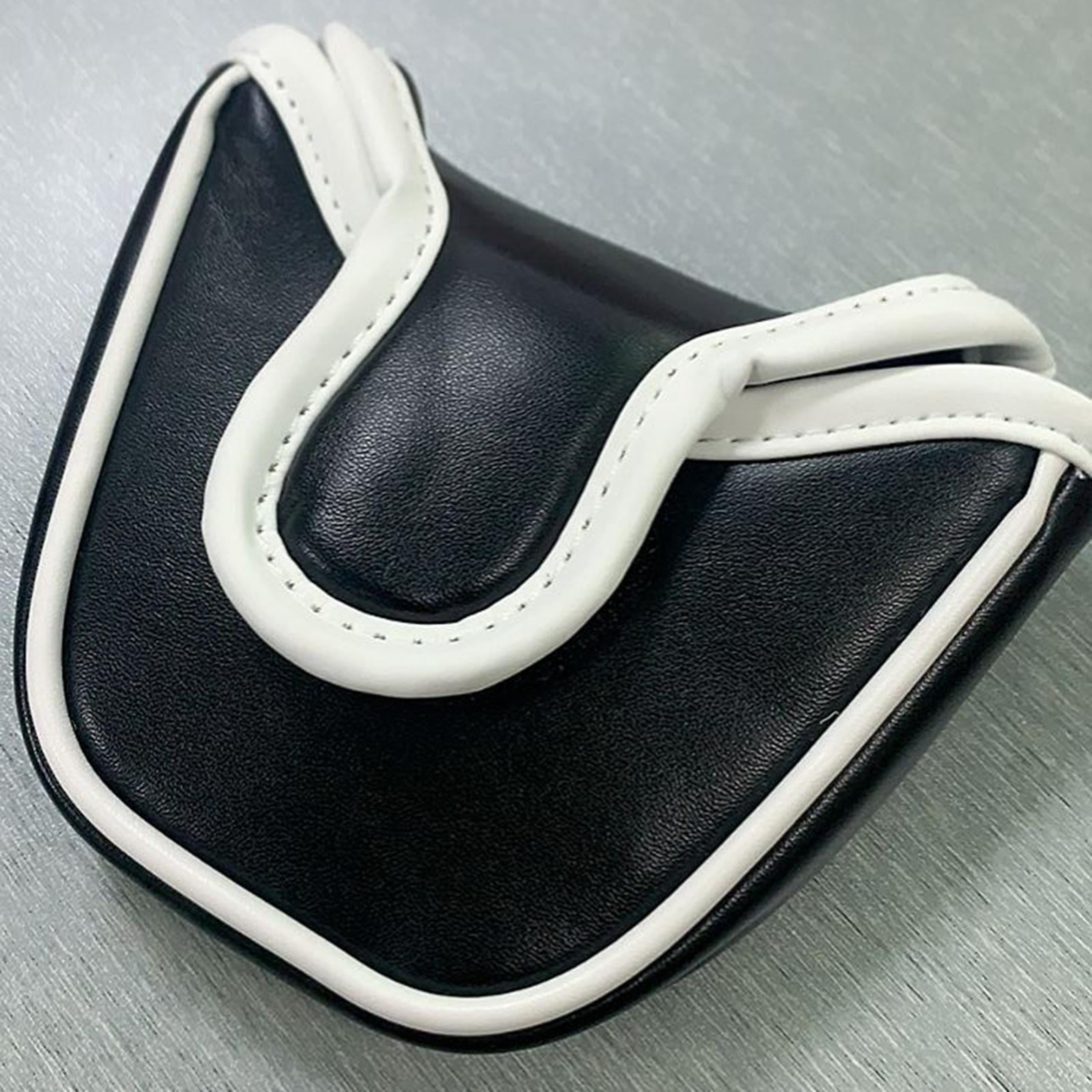 harayaa 4x Golf Mallet Headcover Club Cover Made of PU Leather Black