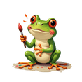 thumbnail image 6 of cartoon Frog Art Stickers Stickers, Waterproof Frog Art Stickers Sticker for Water Bottle Laptop Phone Cases Planner Skateboard Luggage Helmet Party Favor Decor, Ideal for Adults Teens Teacher Rewards, 6 of 9