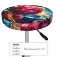thumbnail image 4 of Gukieu Colorful Stone World Print Round Chair Cover, Dust-proof and Non-slip Bar Chair Protective Cover, Suitable for Bars, Restaurants, Offices-12 inch, 4 of 7