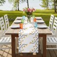 thumbnail image 4 of Table Runners 72 Inches Long Dress Scarves, Spring Flowers Farmhouse Kitchen Table Runner, Coffee Tablerunners, Modern Simple Floral Plants Lines Art 14x72 Inch, 4 of 9