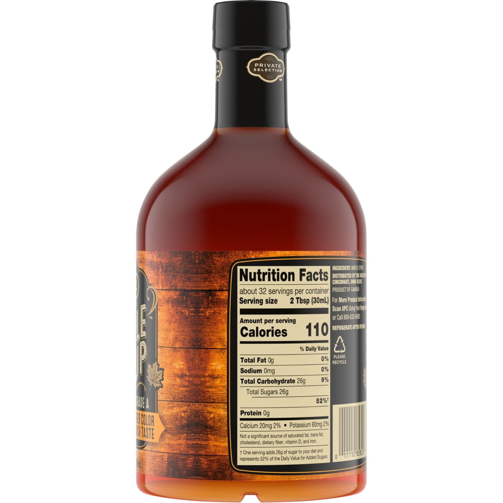 Private Selection 100% Pure Grade A Amber Maple Syrup 32 fl oz - 3 count
