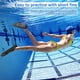 thumbnail image 3 of Aletas de entrenamiento de natación, aletas de natación, tamaño de viaje para snorkel, buceo, actividades en piscina, hombres, mujeres y niños, nuevo diseño moderno de dos tonos, bolsa de malla de, 3 of 8